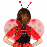 Set Mariquita Alas + Varita + Diadema Disfraz Ladybug Halloween